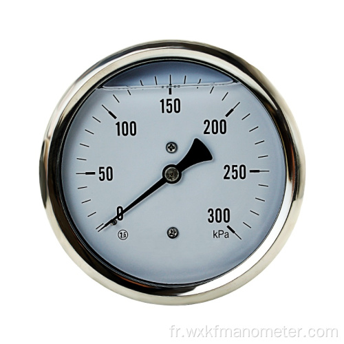 Gauge de pression en acier inoxydable de 50 mm avec cadre en forme de U